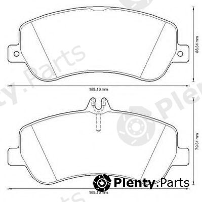  JURID part 573321J Brake Pad Set, disc brake
