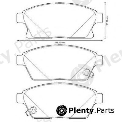  JURID part 573325J Brake Pad Set, disc brake