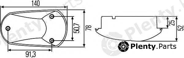  HELLA part 2BM008355-001 (2BM008355001) Auxiliary Indicator
