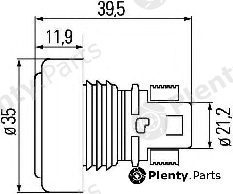  HELLA part 2PF340825-001 (2PF340825001) Outline Lamp