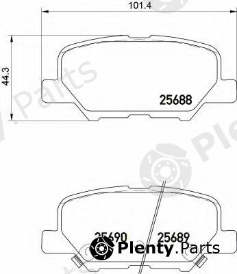 BREMBO part P61111 Brake Pad Set, disc brake