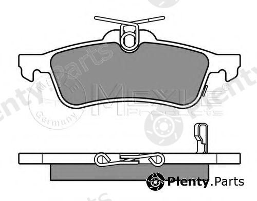  MEYLE part 0252457415/W (0252457415W) Brake Pad Set, disc brake