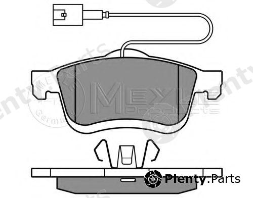  MEYLE part 0252472720/W (0252472720W) Brake Pad Set, disc brake