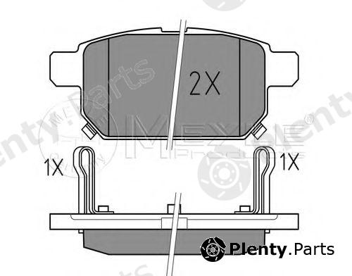  MEYLE part 0252525814/W (0252525814W) Brake Pad Set, disc brake