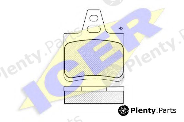  ICER part 180812 Brake Pad Set, disc brake
