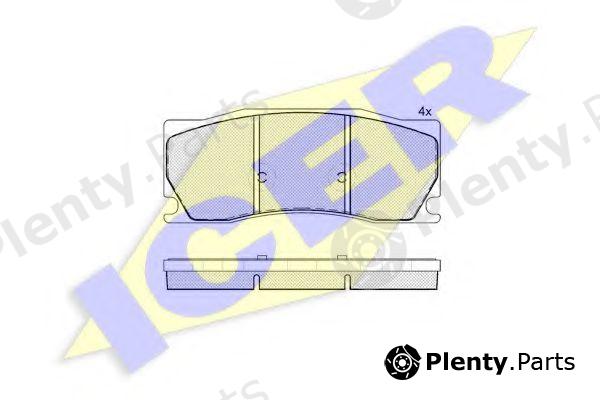  ICER part 182016 Brake Pad Set, disc brake