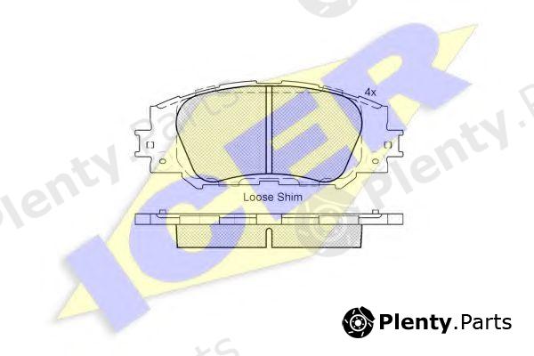  ICER part 182172 Brake Pad Set, disc brake