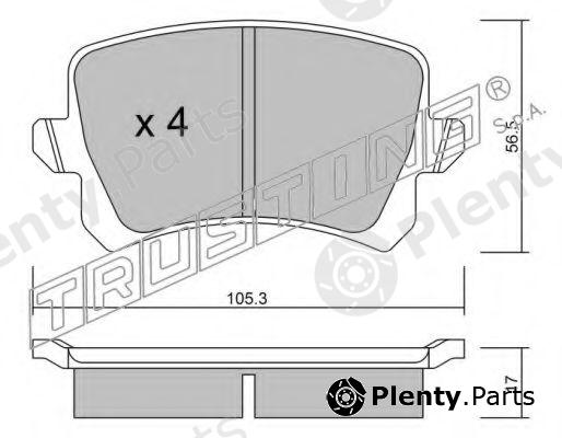  TRUSTING part 822.0 (8220) Brake Pad Set, disc brake