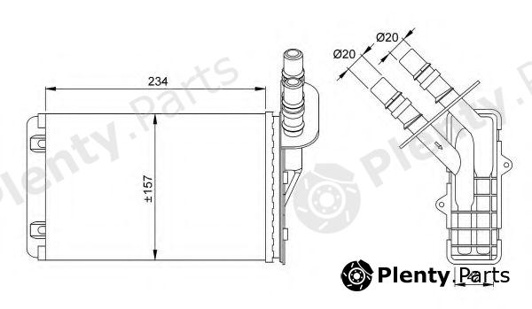  NRF part 53382 Heat Exchanger, interior heating