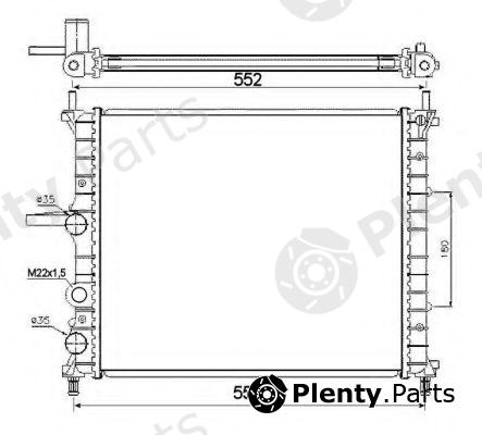  NRF part 53607 Radiator, engine cooling