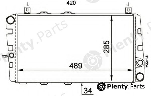  NRF part 58250 Radiator, engine cooling