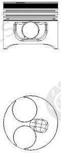  NÜRAL part 87-743607-10 (8774360710) Piston