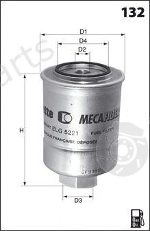  MECAFILTER part ELG5247 Fuel filter
