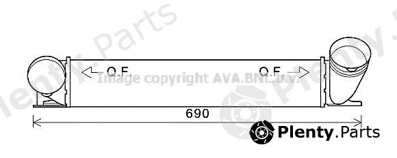  AVA QUALITY COOLING part BWA4482 Intercooler, charger