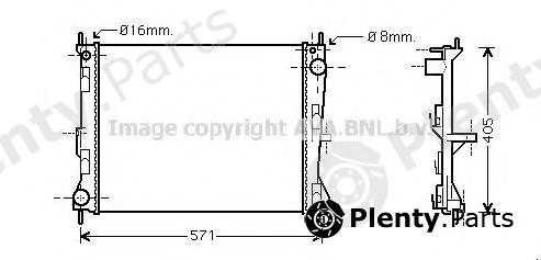  AVA QUALITY COOLING part DNA2235 Radiator, engine cooling