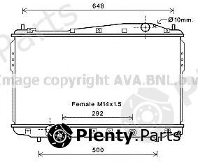  AVA QUALITY COOLING part DW2135 Radiator, engine cooling