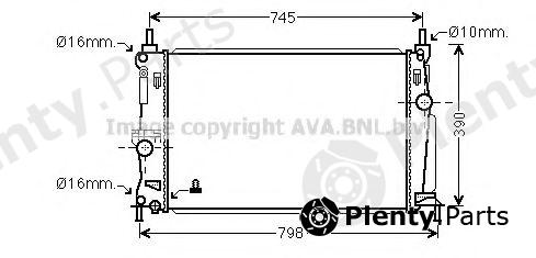  AVA QUALITY COOLING part MZ2254 Radiator, engine cooling