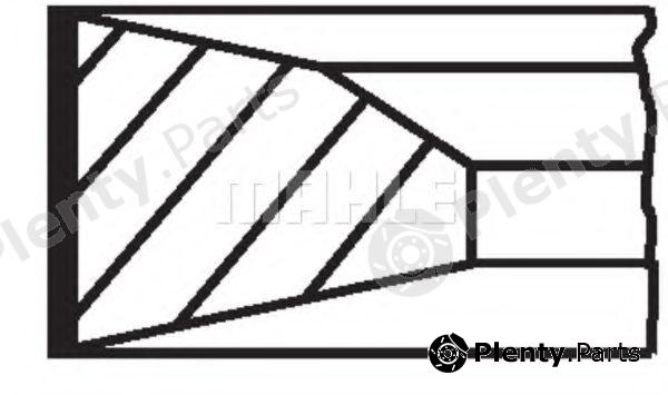  MAHLE ORIGINAL part 03862N0 Piston Ring Kit