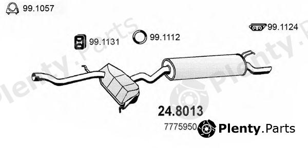  ASSO part 24.8013 (248013) Middle-/End Silencer