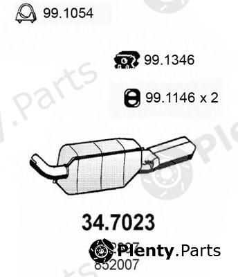  ASSO part 34.7023 (347023) End Silencer