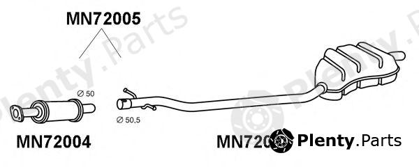  VENEPORTE part MN72005 End Silencer