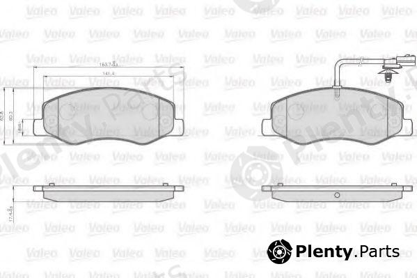  VALEO part 872172 Brake Pad Set, disc brake