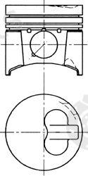  KOLBENSCHMIDT part 94743710 Piston