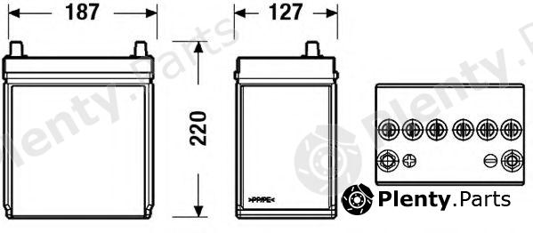  EXIDE part EB357 Starter Battery