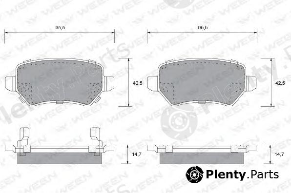  WEEN part 151-1128 (1511128) Brake Pad Set, disc brake