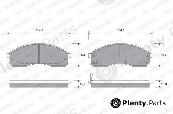  WEEN part 151-1163 (1511163) Brake Pad Set, disc brake