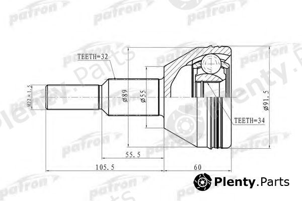  PATRON part PCV6908 Joint Kit, drive shaft