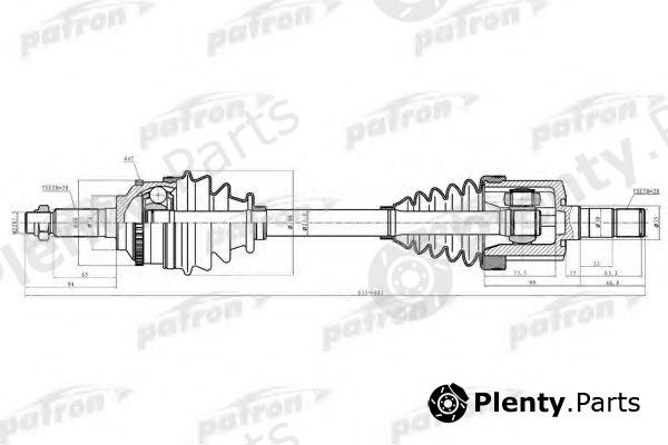  PATRON part PDS2922 Drive Shaft