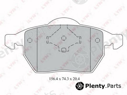  LYNXauto part BD-1213 (BD1213) Brake Pad Set, disc brake