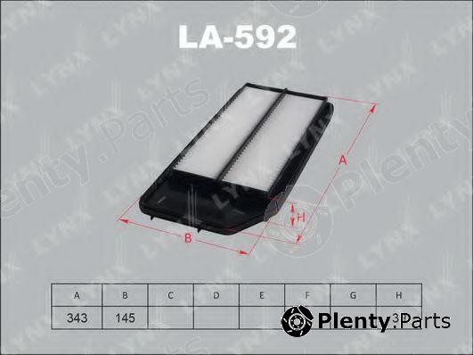  LYNXauto part LA592 Air Filter