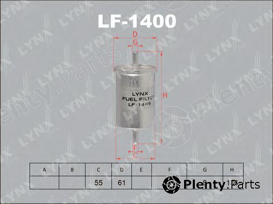  LYNXauto part LF1400 Fuel filter