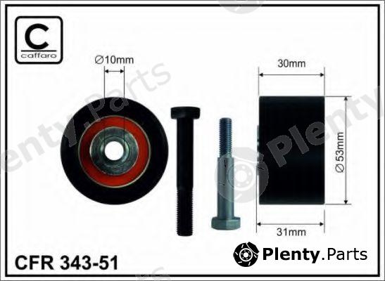 CAFFARO part 343-51 (34351) Deflection/Guide Pulley, timing belt