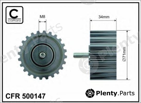  CAFFARO part 500147 Deflection/Guide Pulley, timing belt