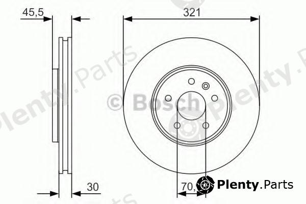  BOSCH part 0986479667 Brake Disc