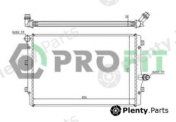  PROFIT part PR9569A2 Radiator, engine cooling