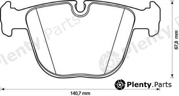  JURID part 571991J Brake Pad Set, disc brake