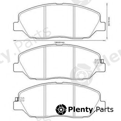  JURID part 572607J Brake Pad Set, disc brake
