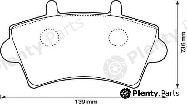  JURID part 573107J Brake Pad Set, disc brake