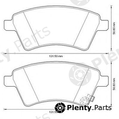  JURID part 573288J Brake Pad Set, disc brake