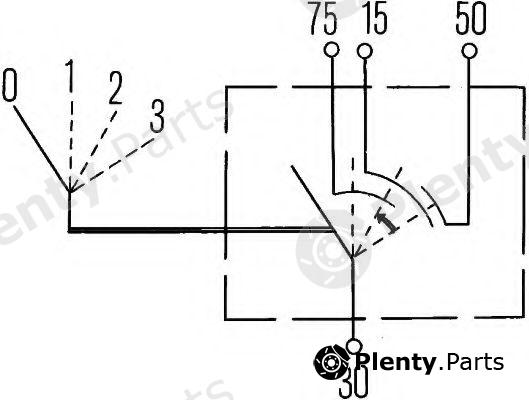  HELLA part 6JK007232-001 (6JK007232001) Ignition-/Starter Switch