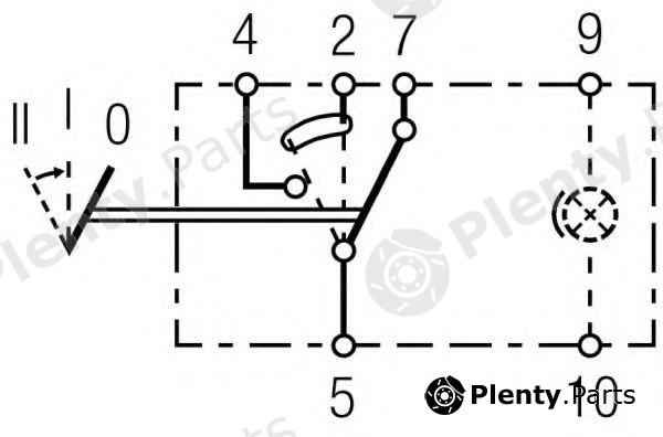  HELLA part 6RH007832-411 (6RH007832411) Switch