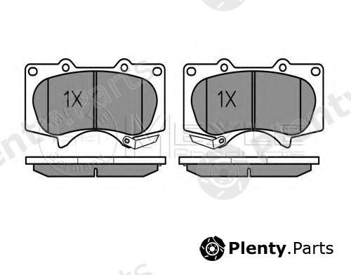  MEYLE part 0252402417/W (0252402417W) Brake Pad Set, disc brake