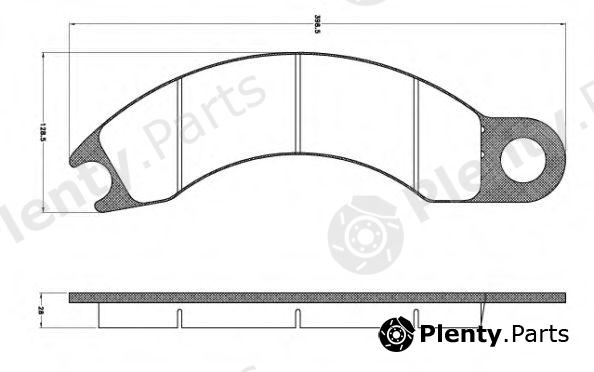  REMSA part 1010 Brake Pad Set, disc brake