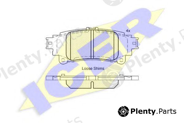  ICER part 182050 Brake Pad Set, disc brake