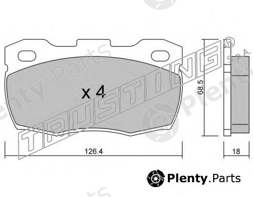  TRUSTING part 361.0 (3610) Brake Pad Set, disc brake
