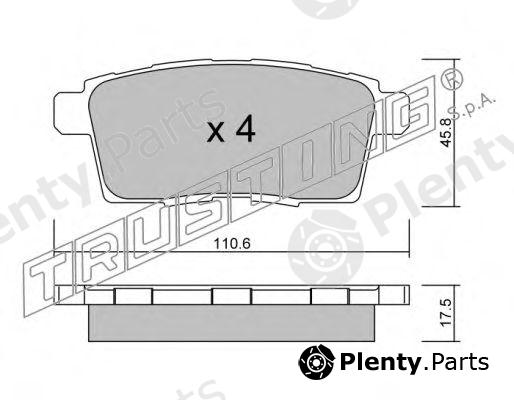  TRUSTING part 890.0 (8900) Brake Pad Set, disc brake